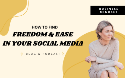 How to find freedom and ease in your social media